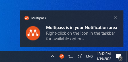 Multipass started