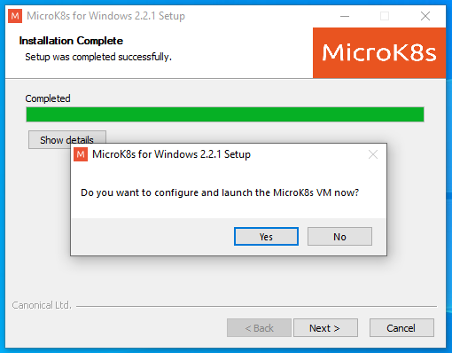 Ask for MicroK8s VM configuration