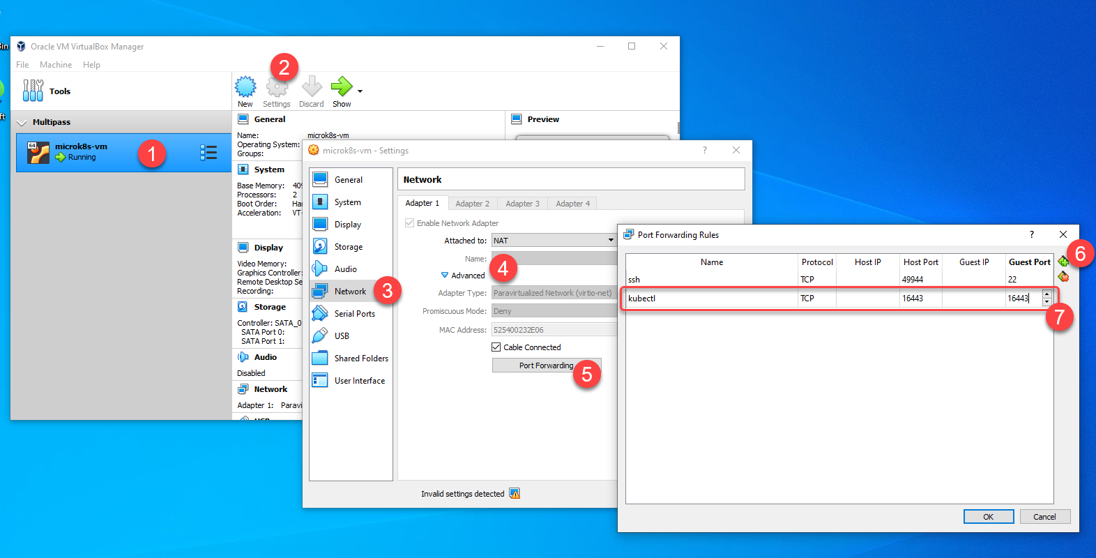 Add port 16643 port mapping to host computer